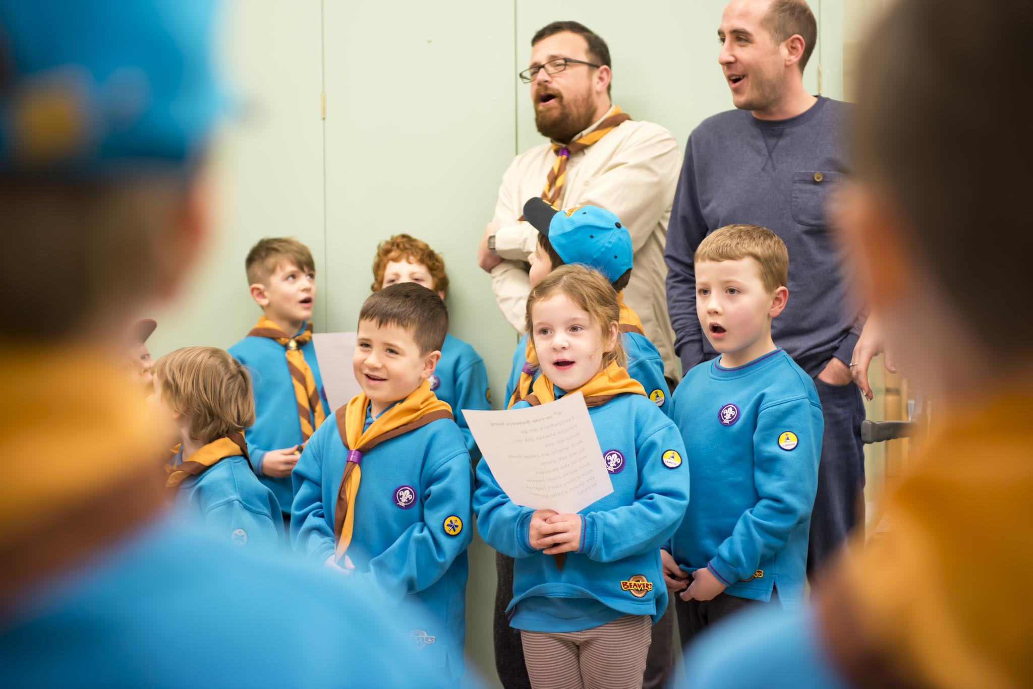 Beaver Scouts Singing