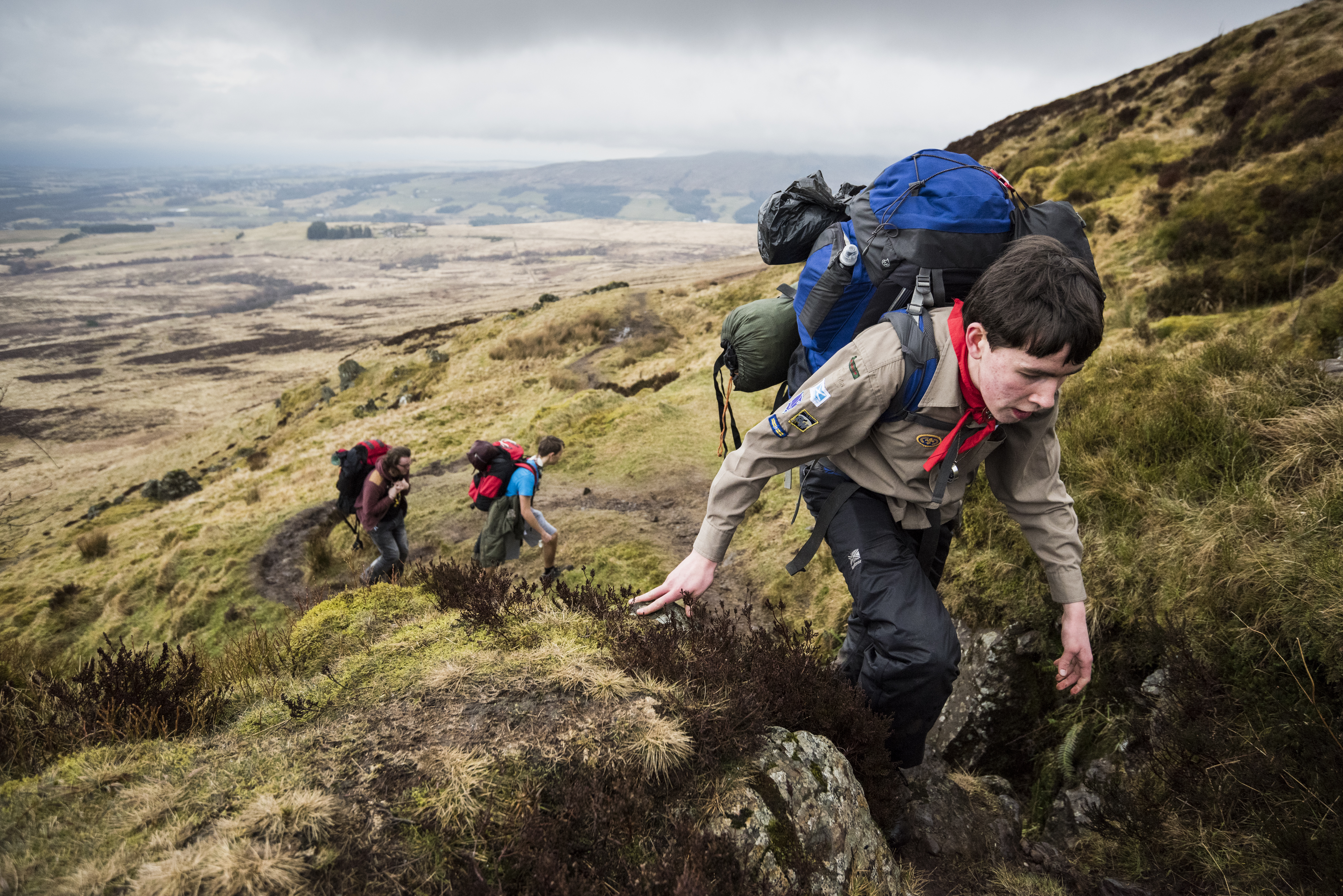 Explorer Climbing Hill