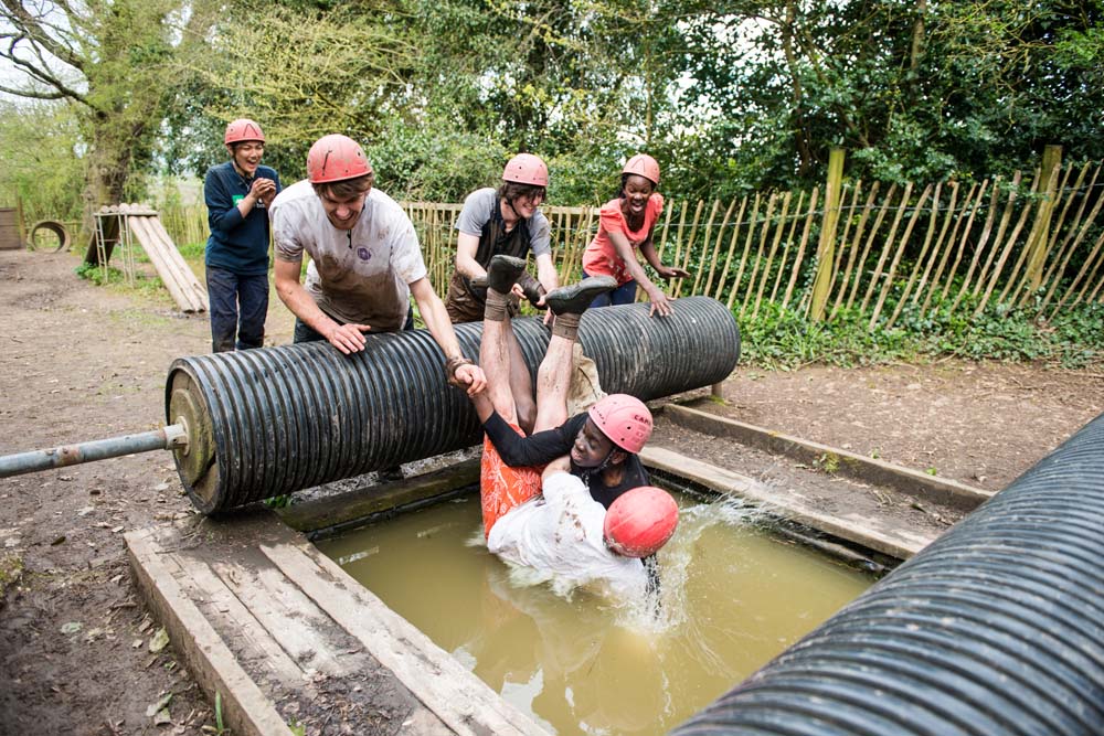 Explorers on an obstacle course